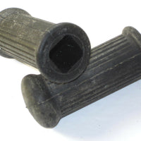 Triumph BSA 82-9051 footpegs square hole rear rubbers UK Made pillion rubber set