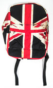 Union Jack British Flag Distressed Backpack England UK canvas back pack