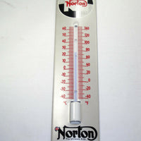 Norton Thermometer Silver enamel metal clad UK Made motorcycle retro deco NEW * !