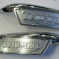 Triumph gas tank badge set 82-9700/1 1969 70 71 72 73 74 75 76 77 78 79