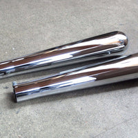 1 3/4" inlet smoothy mufflers exhaust tips Triumph Norton BSA Custom Motorcycle *