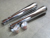 1 3/4" inlet smoothy mufflers exhaust tips Triumph BSA Custom Motorcycle *