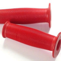 Bicycle red grips 7/8" vintage cycle bobber cushioned