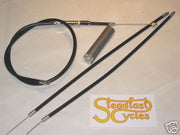 Throttle cable Norton Commando 1 to 2 complete Barnett total sheath length 37.5"