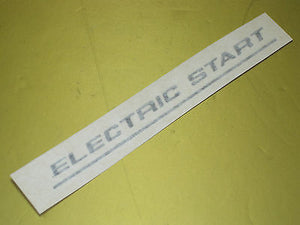 Electric Start Black Decal vinyl side cover Norton Commando 06-6390 MKIII