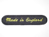 Made In England black and yellow patch vintage style scrip Triumph Norton BSA
