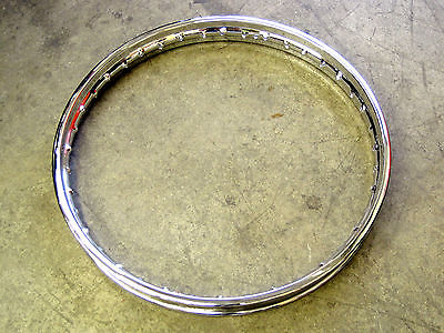 Triumph  Front Disc Rim 19  x 1.85 WM2 40 Hole 37-4129 UK Made chrome
