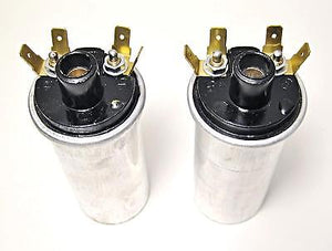 12 volt coils Triumph Norton BSA ignition coil set 12v 40mm OD Lucas copy 45276