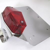 License plate bracket for motorcycle with taillight stainless steel Harley Honda