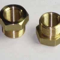 Adapters for fuel gas valve to tank Triumph Norton BSA threaded brass reducer