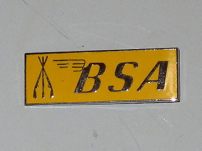 BSA Piled Arms & Stacked Rifles yellow lapel pin made in England