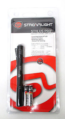 Streamlight Stylus Pro Flashlight C4 LED 65 Lumens Black water-resistant