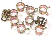 Fuel line clip set of 10 for 1/4" fuel line motorcycle carb tubing spring clips