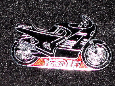 Norton F.1 F1 Lapel pin chrome enamel badge made in England rotary motorcycle