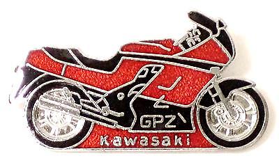 Lapel Pin Ninja Kawasaki GPZ1000RX motorcycle chrome enamel badge GPZ UK MADE