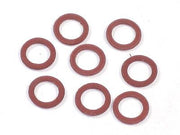 8 each Fiber Washer set fork drain plug washers 00-0203 Norton ID .261" OD .385"