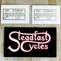 Gold Dry Element Wash In Petrol Peel and Stick air filter Decal