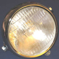 Headlight bucket 5 3/4" cafe racer shell 6v 6 volt light sidemount NOS small