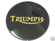 Triumph tank top badge T140 T120 5 speed OIF gold black 83-8656 UK Made