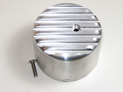 Triumph pre-unit Generator end cap cover finned aluminum Lucas Miller dynamo E3L