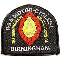 British Stacked Arms Patch rifles embroidered BSA motorcycles Made in England