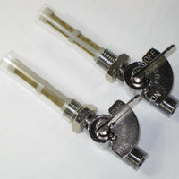 ON/OFF Petcocks Triumph 60-4511 60-4512 fuel valves petcock set main & reserve