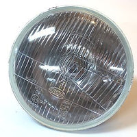 7" headlight glass with H4 halogen bulb 12 volt 35/35 Watt motorcycle head lamp