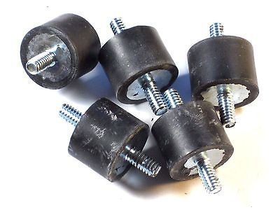 5 each Harley rubber mounting stud gas oil tank 1/4 x20 x 1/2" threads 62563-65