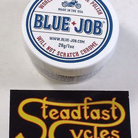 BLUE-JOB Worlds best chrome polish, removes bluing on pipes bluejob works 1oz