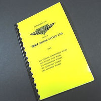 BSA Genuine Spares List parts manual book catalog 1965 A50 A65 Cyclone Lighting