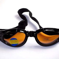 Amber tinted Folding Goggles Lenses night & day riding lens eye wear UV 400