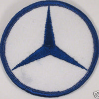 Mercedes Benz vintage round patch embroided blue white German auto