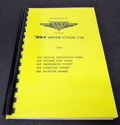 Replacement Parts Catalog manual mini book spares 1965 BSA A50 A65 500 650