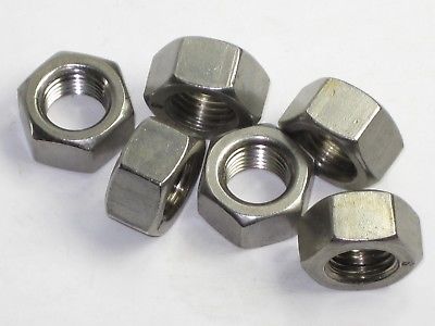 6 each Triumph nut 14-0404 7/16-20 UNF Stainless Steel