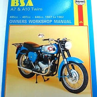BSA A7 & A10 500 650 twins Haynes maintenance workshop manual 1947 - 62 NEW