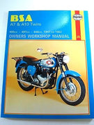 BSA A7 & A10 500 650 twins Haynes maintenance workshop manual 1947 - 62 NEW