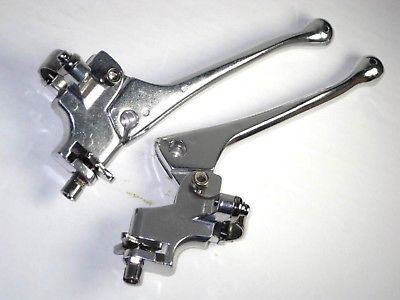 Doherty racing style alloy lever set Cafe Racer Domi Gold Star Triumph ...