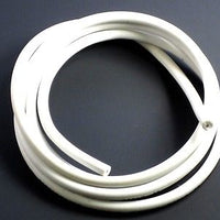6' piece of white spark plug wire 7mm copper core silicone outer 