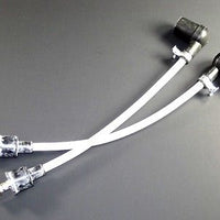 7mm WHITE Spark plug wires 10" Triumph Lucas # 54956466 D2207 copper stranded
