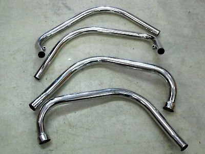 Triumph Trident T160 down pipes 71-4407A 1975 only exhaust pipe set