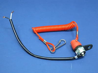 Tether line safety kill switch 12v motorcycle dead man on off switch honda race