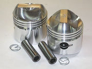 Triumph unit 500 twin piston set .020 over pistons 68mm clips pin plus 20 9.5:1