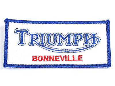 Triumph Bonneville rectangle patch jacket badge Bonneville T120 Made in England