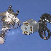 H4 Halogen bulb 12v 60/55w with 3 terminal socket plug motorcycle 12 volt