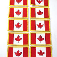 lot of 10 Canadian Flag embroidered Patch Canada maple leaf