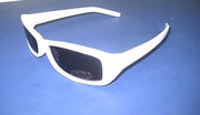 Square Rocker sunglasses white  frame dark tinted lenses motorcycle sun glasses
