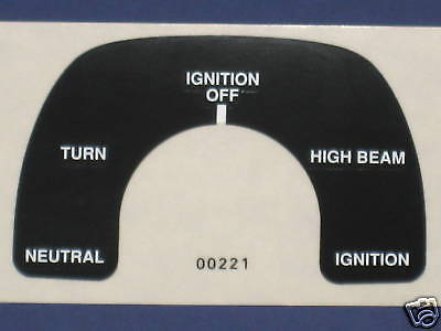 Norton instrument panel label decal 850 Commando MKIII