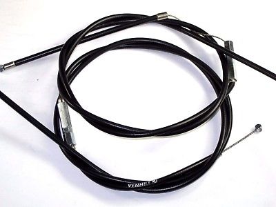 Throttle cables Venhill Featherlite D519 D528 Triumph 42" concentric amal T120