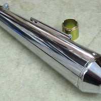MUFFLER Reverse cone shorty 1 3/4" 1 1/2" motorcycle exhaust Triumph BSA pipes