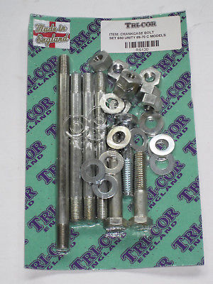 Engine case bolt set Triumph 650 1969 70 71 72 T120 TR6 bolts